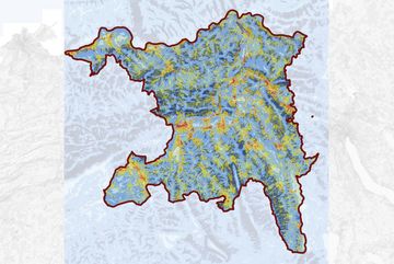 Ansicht Klimakarte Kanton Aargau
