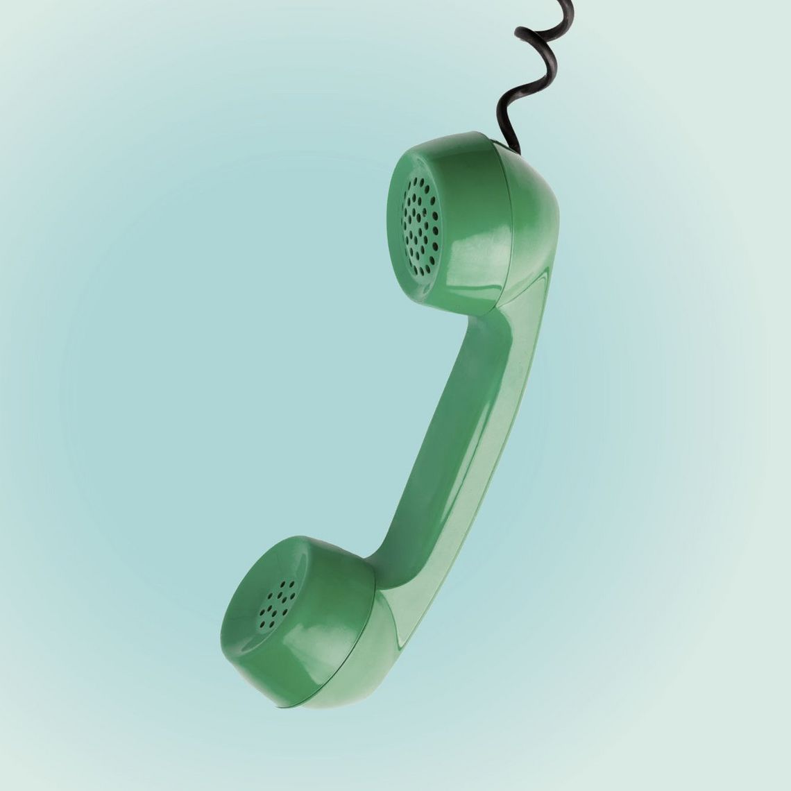 Grüner Telefonhörer