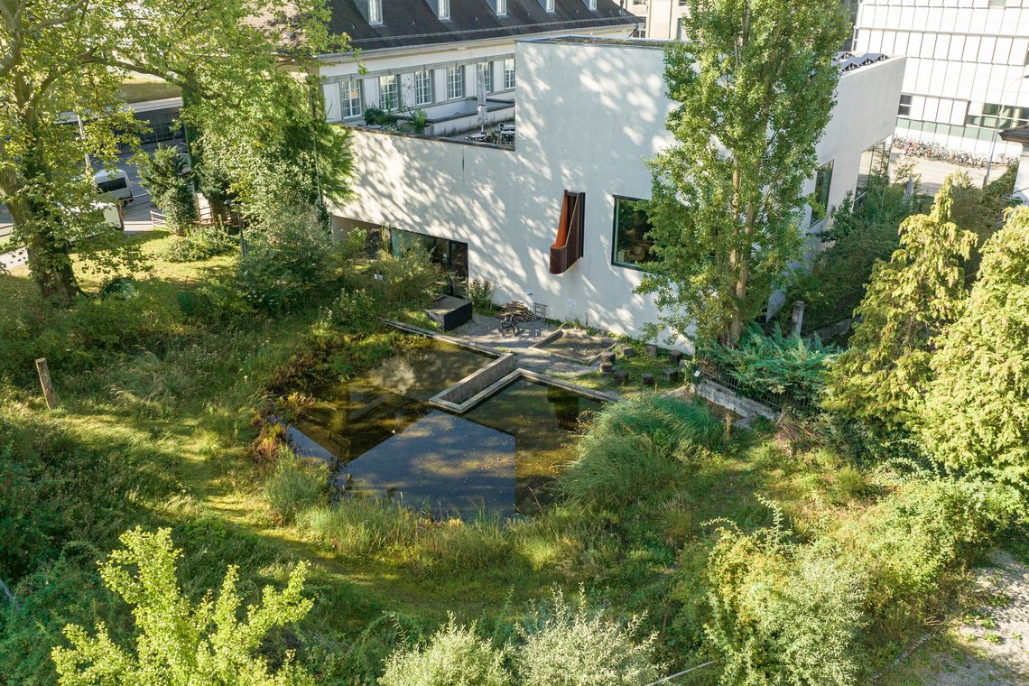 Drohnenaufnahme Naturama Garten