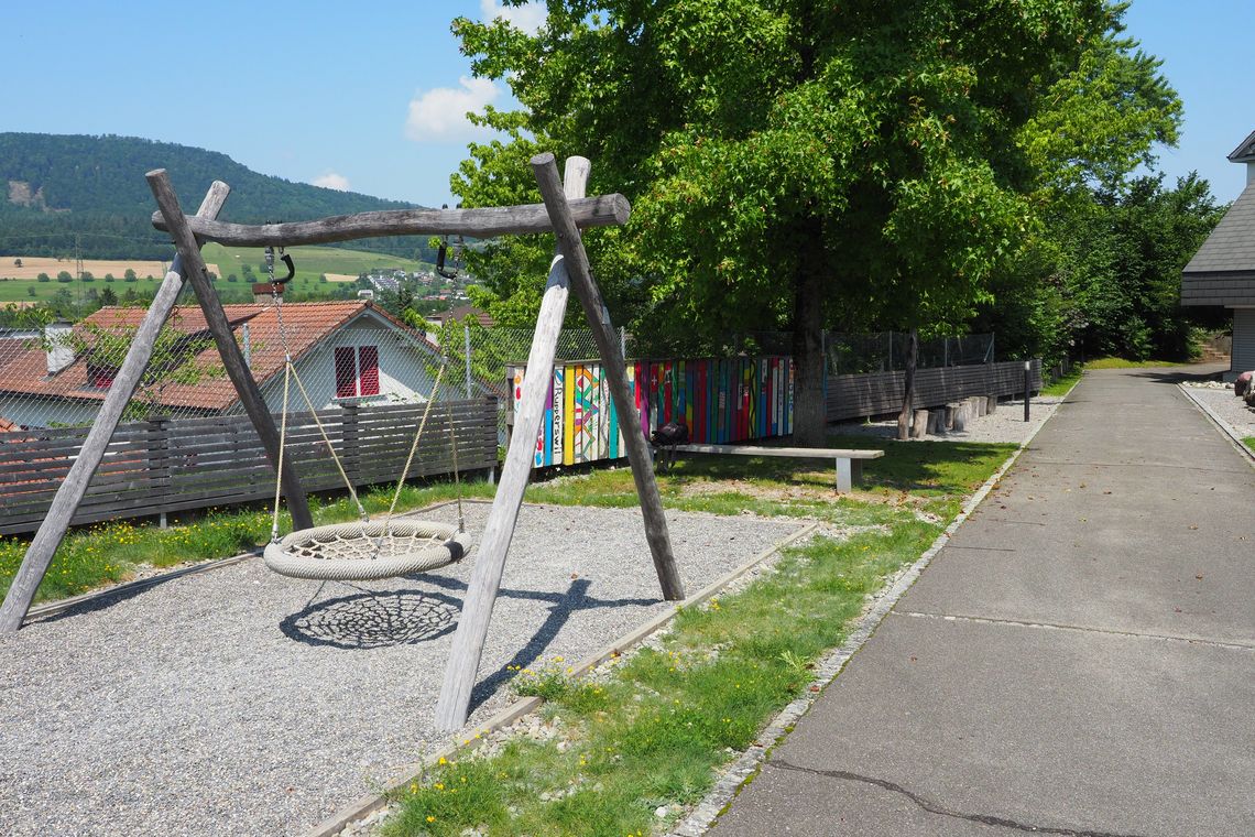 Begrünter Spielplatz in Rupperswil