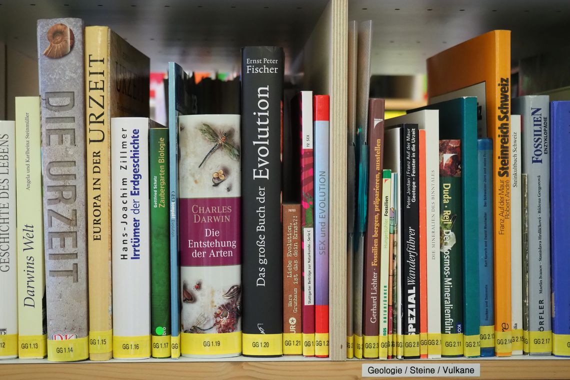 Bücher in der Naturama-Bibliothek